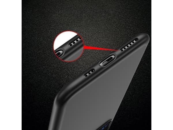 Hurtel Soft Case geeli elastinen kotelo Samsung Galaxy A42 5G musta musta
