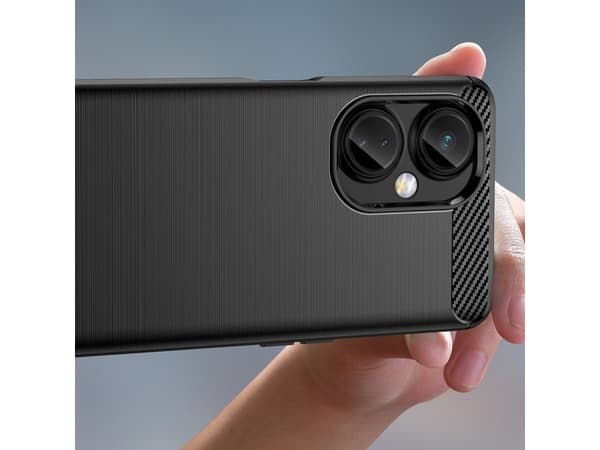 Hurtel Carbon Case OnePlus Nord CE 3 fleksibel silikon karbon case sort