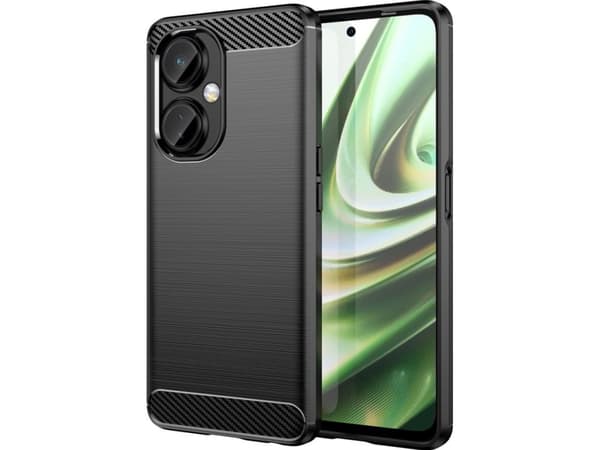 Hurtel Carbon Case OnePlus Nord CE 3 fleksibel silikon karbon case sort