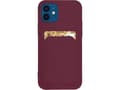 Miniatyrbilde 1 av 5: Hurtel Card Case Silikon lommebokveske med kortspor dokumenter for Samsung Galaxy A42 5G Burgundy