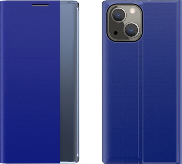 Hurtel Sleep Case flip cover Smart Cover iPhone 13 blå