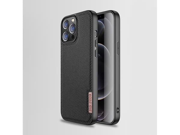 Dux Ducis Dux Ducis Fino-deksel dekket med nylonmateriale iPhone 13 Pro grå