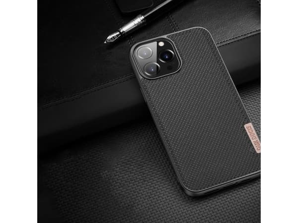 Dux Ducis Dux Ducis Fino-deksel dekket med nylonmateriale iPhone 13 Pro grå
