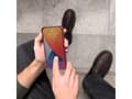 Miniatyrbild 2 av 5: Hurtel Card Armor Case fodral för Xiaomi Redmi 10X 4G / Xiaomi Redmi Note 9 kort plånbok silikon pansarfodral Air Bag röd