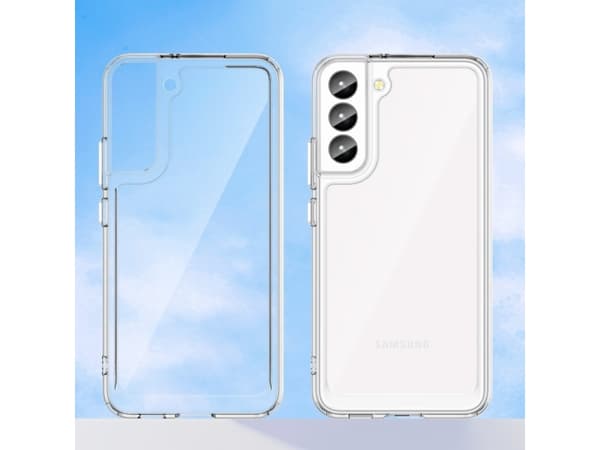 Hurtel Outer Space-deksel til Samsung Galaxy S23+ deksel med fleksibel ramme gjennomsiktig