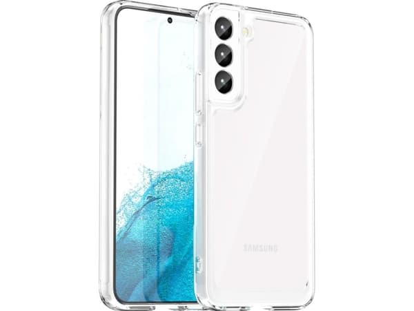Hurtel Outer Space-deksel til Samsung Galaxy S23+ deksel med fleksibel ramme gjennomsiktig