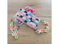 Pikkukuva 3 / 5: Hurtel Color Chain Case geeli elastinen kotelo ketju riipus Samsung Galaxy A42 5G monivärinen (1)