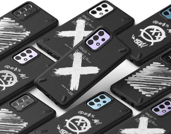 Ringke Ringke Onyx Design Slitesterk deksel til Samsung Galaxy A72 4G svart (maling) (OXSG0047)