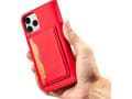Miniatyrbilde 3 av 5: Hurtel Magnet Card Case-deksel til iPhone 12 Pro Max, deksel, lommebok for kort, kortstativ, rød