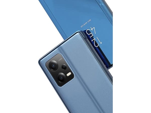 Hurtel Clear View Kotelo Xiaomi Redmi Note 12 5G / Poco X5 5G flip cover vaaleanpunainen
