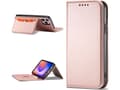Pikkukuva 3 / 5: Hurtel Magnet Card Case iPhone 12 Pro Max kortti lompakko tapauksessa kortti jalusta vaaleanpunainen