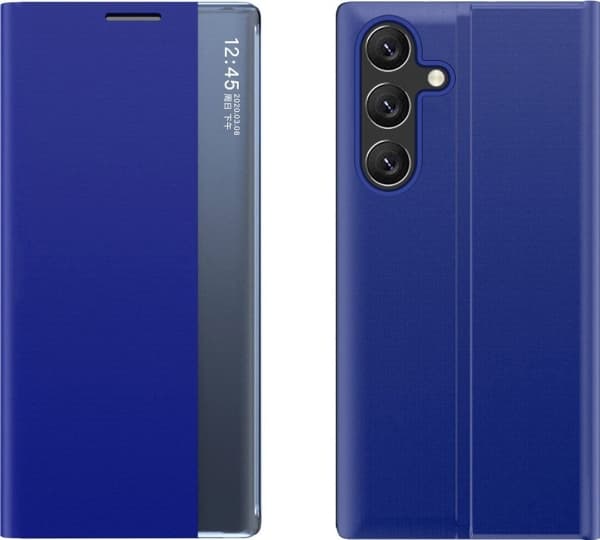 Hurtel New Sleep Case-deksel til Samsung Galaxy A24 4G-deksel med klaffstativ blå