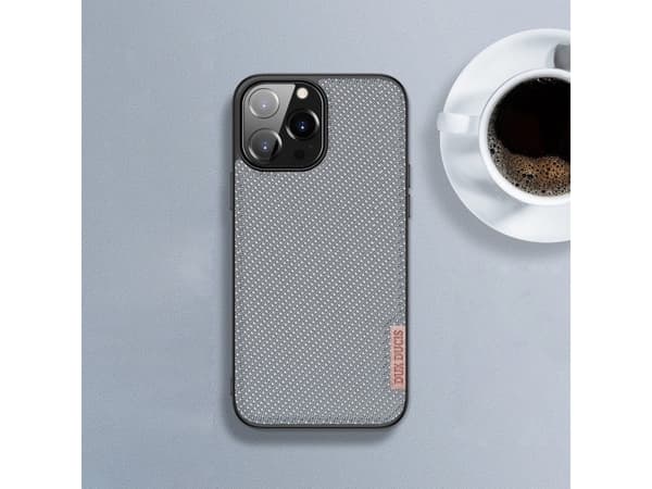 Dux Ducis Dux Ducis Fino-deksel dekket med nylonmateriale iPhone 13 Pro Max grå