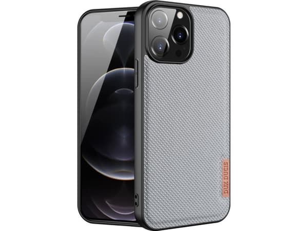 Dux Ducis Dux Ducis Fino-deksel dekket med nylonmateriale iPhone 13 Pro Max grå