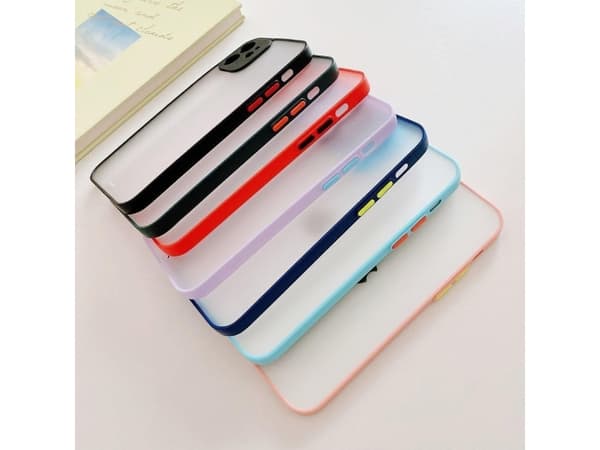 Hurtel Milky Case silikon flexibelt genomskinligt skal för Samsung Galaxy A22 4G marinblå