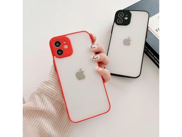 Hurtel Milky Case silikon flexibelt genomskinligt skal för Samsung Galaxy A22 4G marinblå