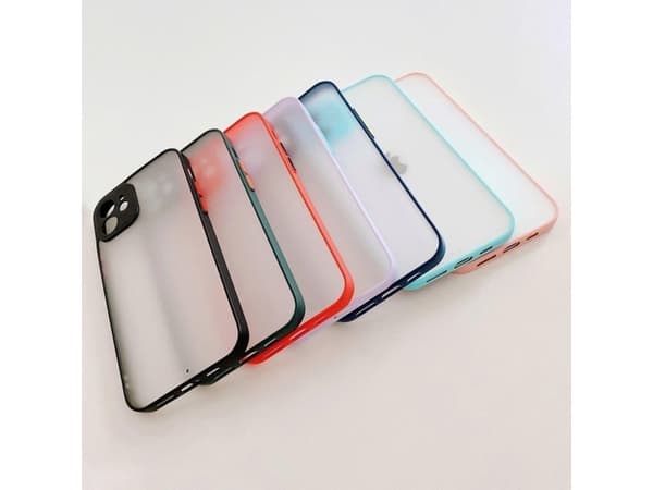 Hurtel Milky Case silikon flexibelt genomskinligt skal för Samsung Galaxy A22 4G marinblå