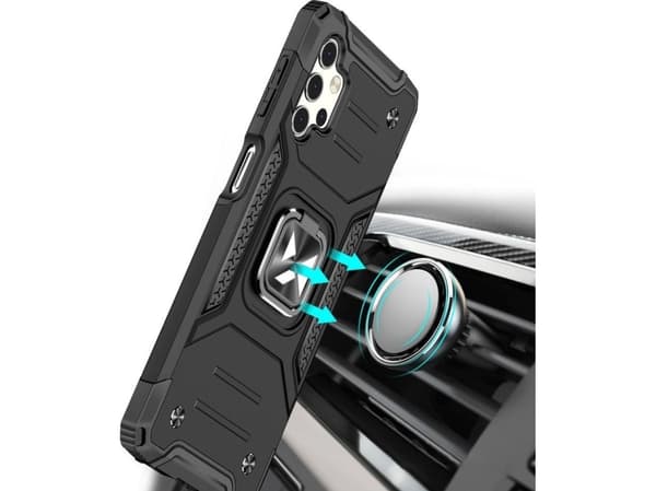 Wozinsky Wozinsky Ring Armor Armored Hybrid Deksel + Magnetisk Holder for Samsung Galaxy A32 4G Black