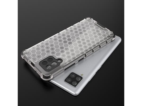 Hurtel Honeycomb panssaroitu kotelo geelikehyksellä Samsung Galaxy A42 5G vihreä