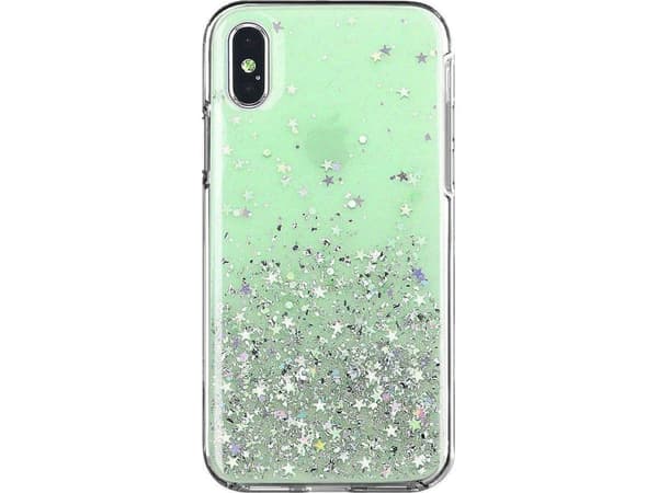 Wozinsky Wozinsky Star Glitter skinnende deksel med glitter til Samsung Galaxy A42 5G grønn