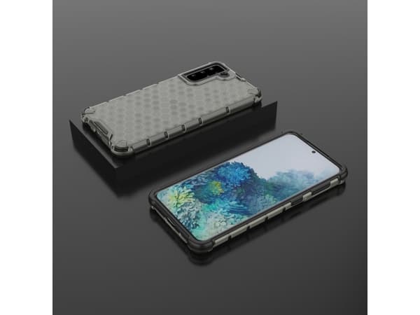 Hurtel Honeycomb skyddsfodral med gelram Samsung Galaxy S21+ 5G (S21 Plus 5G) svart