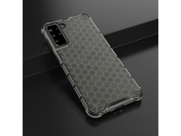 Hurtel Honeycomb skyddsfodral med gelram Samsung Galaxy S21+ 5G (S21 Plus 5G) svart