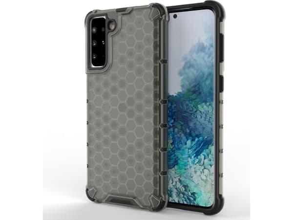 Hurtel Honeycomb skyddsfodral med gelram Samsung Galaxy S21+ 5G (S21 Plus 5G) svart