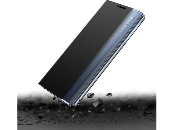Hurtel New Sleep Case-deksel med klaff og stativfunksjon for Samsung Galaxy S22+ (S22 Plus) blå