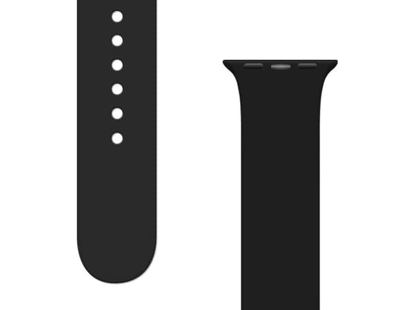 Hurtel Silikonarmband APS silikonarmband för Watch 8 / 7 / 6 / 5 / 4 / 3 / 2 / SE (41 / 40 / 38mm) klockarmband svart