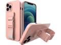 Miniatyrbild 1 av 5: Hurtel Rope fodral gel fodral med nyckelband kedja väska nyckelband Xiaomi Redmi 10X 4G / Xiaomi Redmi Note 9 rosa