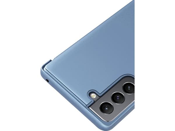 Hurtel Clear View Case flip case Samsung Galaxy S22+ (S22 Plus) vaaleanpunainen