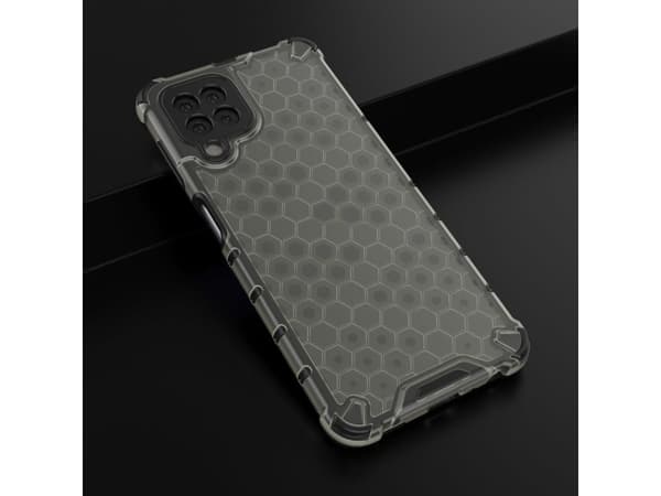 Hurtel Honeycomb panssaroitu kotelo geelikehyksellä Samsung Galaxy A22 4G musta