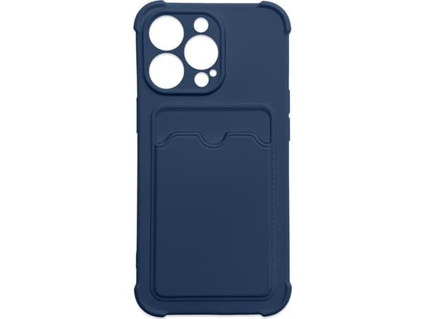 Hurtel Card Armor Case tapauksessa kansi Samsung Galaxy A22 4G kortti lompakko silikoni panssari tapauksessa Air Bag laivastonsininen