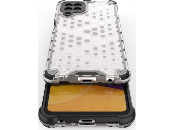 Hurtel Honeycomb panssaroitu kotelo geelikehyksellä Samsung Galaxy A22 4G punainen