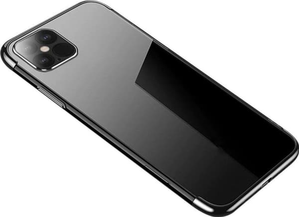 Hurtel Clear Color tapauksessa geelikotelo metallinen kehys Samsung Galaxy S21 Ultra 5G musta musta