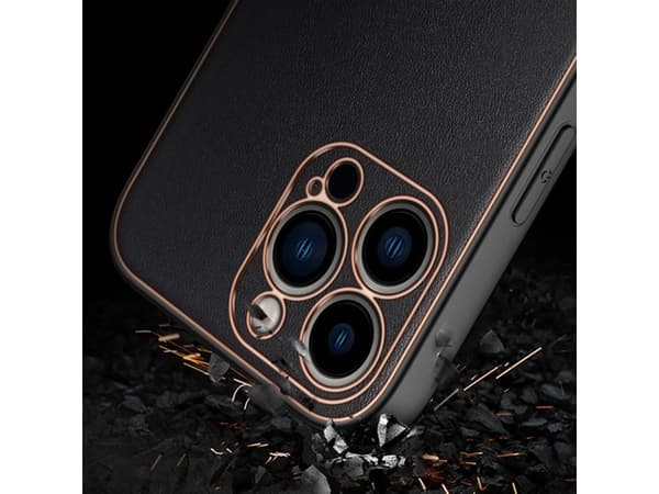 Dux Ducis Dux Ducis Yolo elegant deksel med økologisk skinndeksel til iPhone 13 Pro Max rød