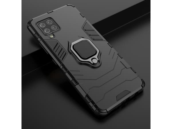 Hurtel Ring Armor Armored Hybrid-deksel + magnetisk holder for Samsung Galaxy A42 5G Black