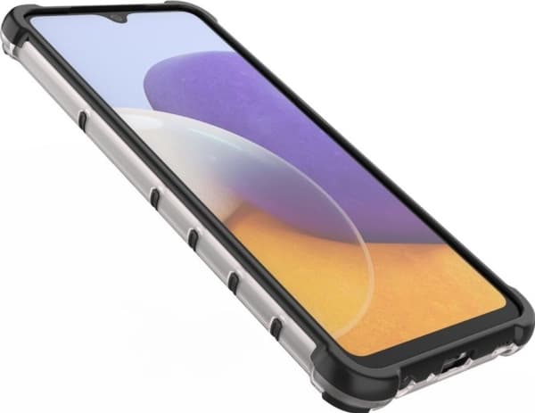 Hurtel Honeycomb panssaroitu kotelo geelikehyksellä Samsung Galaxy A22 4G sininen