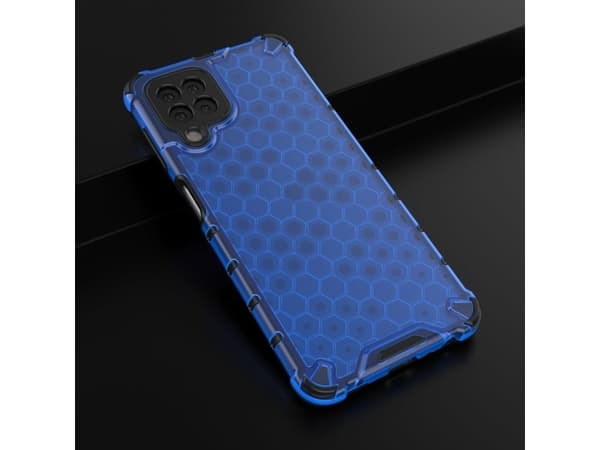 Hurtel Honeycomb panssaroitu kotelo geelikehyksellä Samsung Galaxy A22 4G sininen