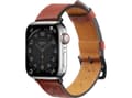Miniatyrbild 1 av 5: Hurtel läderarmband Apple Watch Ultra, SE, 8, 7, 6, 5, 4, 3, 2, 1 (49, 45, 44, 42 mm) armband röd