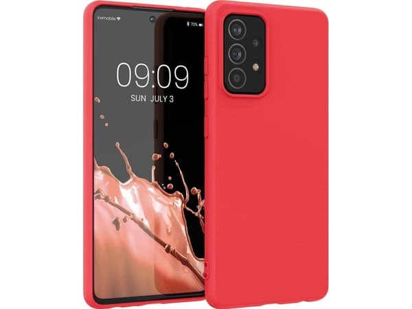 Hurtel Silikonetui fleksibelt silikondeksel til Samsung Galaxy A22 4G rød