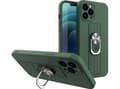 Miniatyrbilde 1 av 3: Hurtel Ring Case silikondeksel med fingerholder og stativ for iPhone 12 mini mørkegrønn