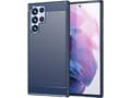 Pikkukuva 1 / 5: Hurtel Carbon Case Samsung Galaxy S23 Ultra joustava silikoni hiilikotelo sininen