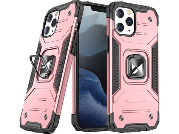 Wozinsky Wozinsky Ring Armor Armored Hybrid Deksel + Magnetisk Holder iPhone 13 Pro Pink