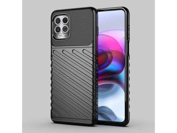 Hurtel Thunder Case fleksibelt pansret deksel til Motorola Moto G100 / Edge S svart