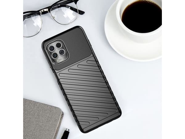 Hurtel Thunder Case fleksibelt pansret deksel til Motorola Moto G100 / Edge S svart