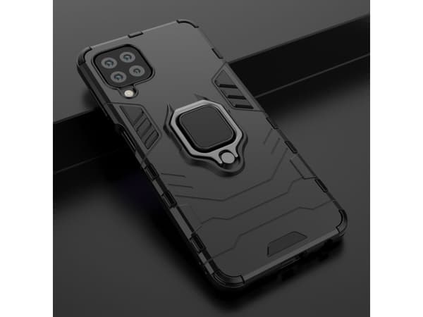 Hurtel Ring Armor pansar hybridfodral + magnethållare Samsung Galaxy A22 4G blå