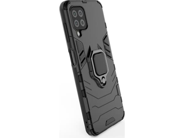 Hurtel Ring Armor pansar hybridfodral + magnethållare Samsung Galaxy A22 4G blå