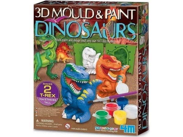 4m 3D Mould & Paint - Dinosaur