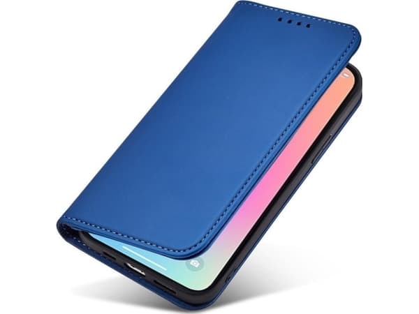 Hurtel Magnet Card Case-deksel til iPhone 13 Pro, deksel, lommebok for kort, kortstativ, blå